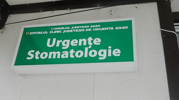Spitalul Clinic Judeţean de Urgenţă Arad are cabinet pentru urgenţele stomatologice