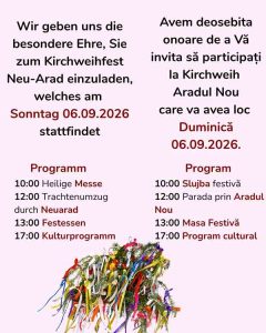 kirwei Sărbătoare în Aradul Nou: mâine va fi Kirchweih