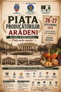 „Piața Producătorilor Arădeni“ vine în Piața „Avram Iancu“