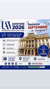 uav admitere O nouă sesiune de admitere la Universitatea „Aurel Vlaicu”