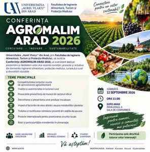 yav Universitatea „Aurel Vlaicu” din Arad organizează Conferința AGROMALIM 2026