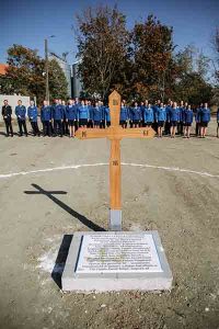 paraclis jandarmi Eveniment la Inspectoratul de Jandarmi Județean Arad:s-a pus piatra de temelie pentru paraclis